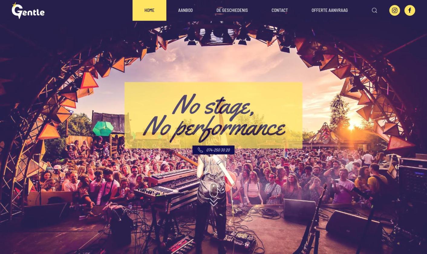 Homepage van gentlerent.nl